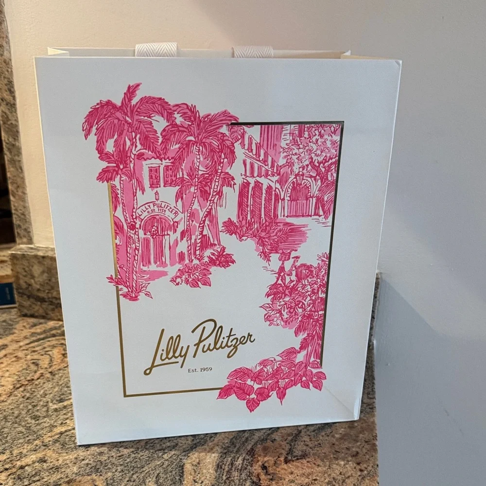 Lilly Pulitzer gift shopping bag. No defects. Used 1x to bring home purchase. - Picture 1 of 8